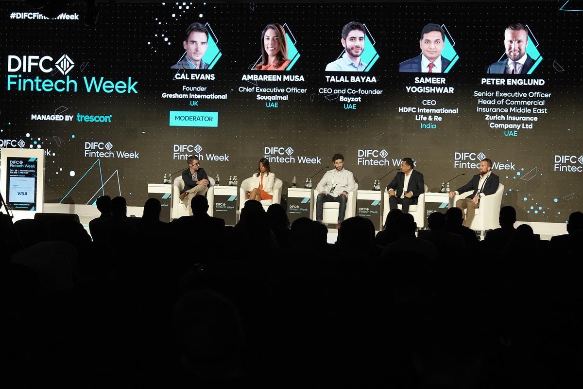 DIFC's tweet photo. Snippets highlighting some of our best captured moments at #DIFCFintechWeek! https://t.co/UbOotmjzi4