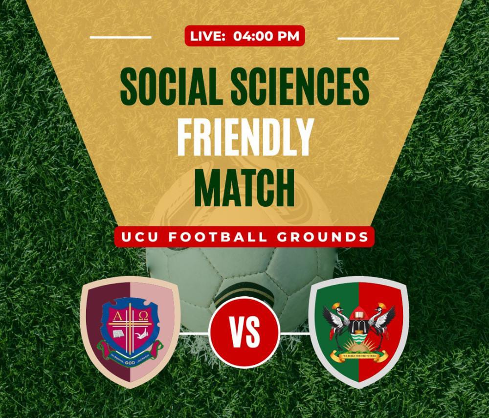 WorksAss2's tweet photo. Don't dare miss the mighty match
#socialsciences friendly match on Friday 1st at ucu football grounds https://t.co/4ZCKOnQrVS