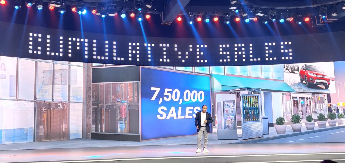 Since the launch of the original in 2016, Maruti Suzuki has sold over 7.50 lakh units of the Brezza, with the compact SUV able to maintain its dominance in the segment even after switching to a petrol engine in 2020, says MSIL's <a href="/shashankdrives/">Shashank Srivastava</a> 

#AllNewBrezza | <a href="/MSArenaOfficial/">Maruti Suzuki Arena</a>