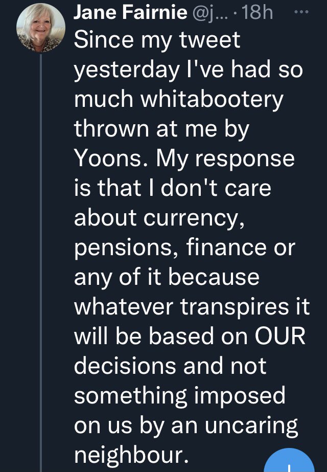 Apparently asking currencies and pensions is “whatabootery” 😂