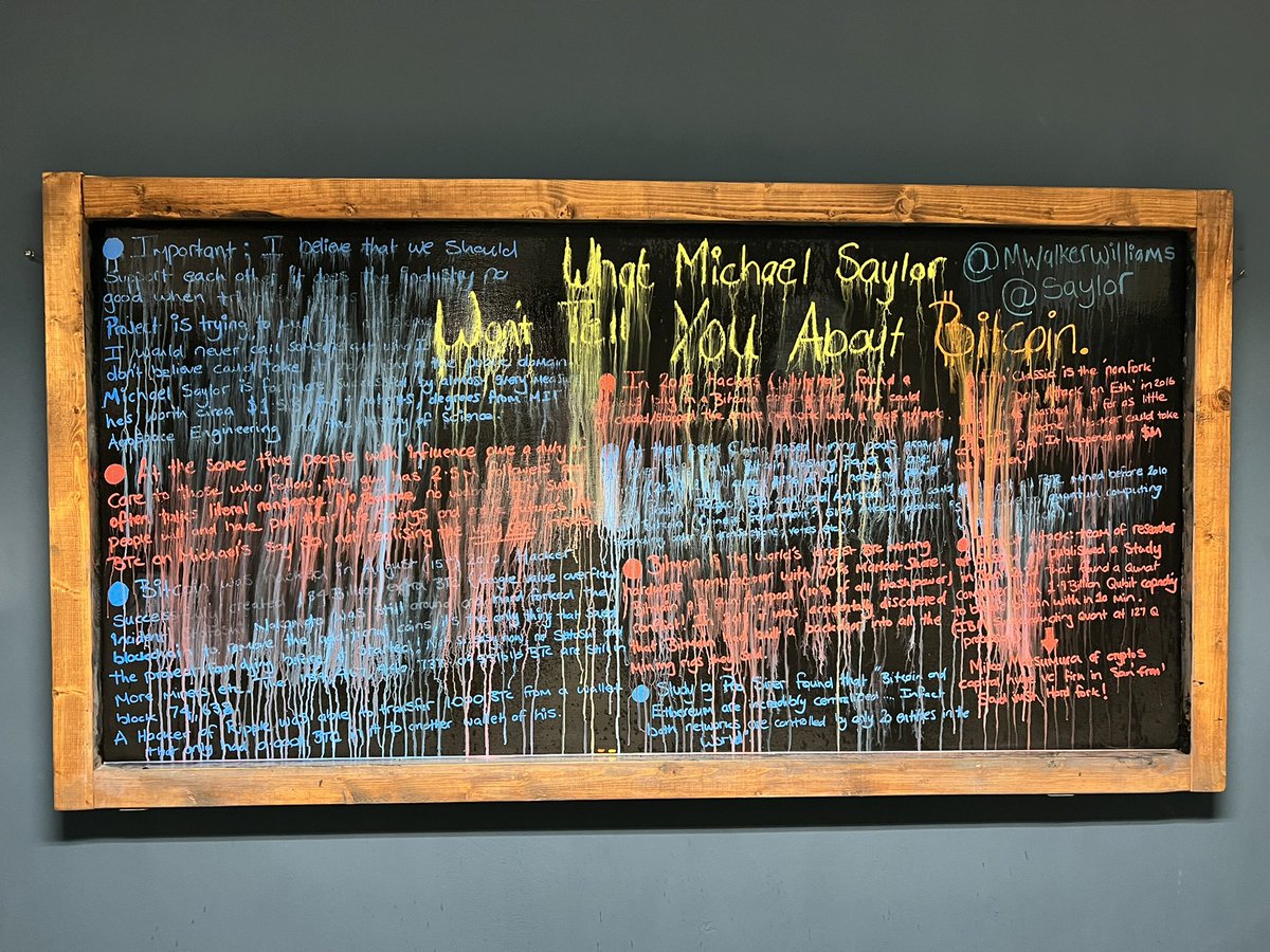 Good Morning, this is one of the most important <a href="/YouTube/">YouTube</a> s videos I’ve made to date. 

What Michael Saylor and other #Bitcoin Maxis won’t tell you about Bitcoin. 

Anyone who owns a Walker&amp;Williams #NFT you’ll get to watch it today, 24hrs before general release 👍🏻