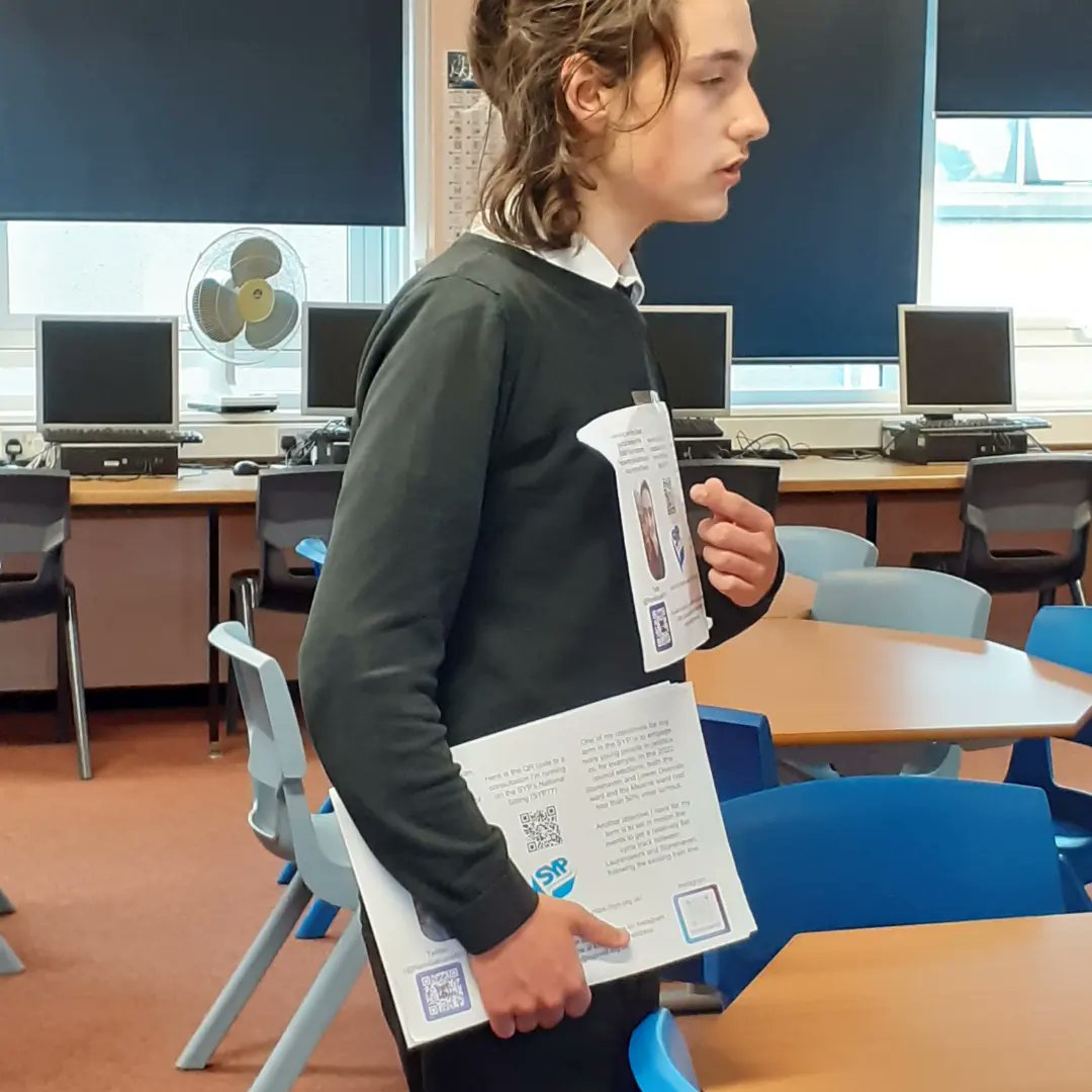 <a href="/RemiSalvanMSYP/">Remi Salvan MSYP</a> visited <a href="/MackieAcademy/">Mackie Academy</a> to discuss his  member of Scottish Youth Parliament role <a href="/OfficialSYP/">Scottish Youth Parliament</a> where he consulted with pupils on youth issues and what matters to them living in the Stonehaven area. #CLD #BecauseOfCLD @WWYPabshire <a href="/ABMSYPs/">Aberdeenshire MSYPs</a> <a href="/Aberdeenshire/">Aberdeenshire Council</a>