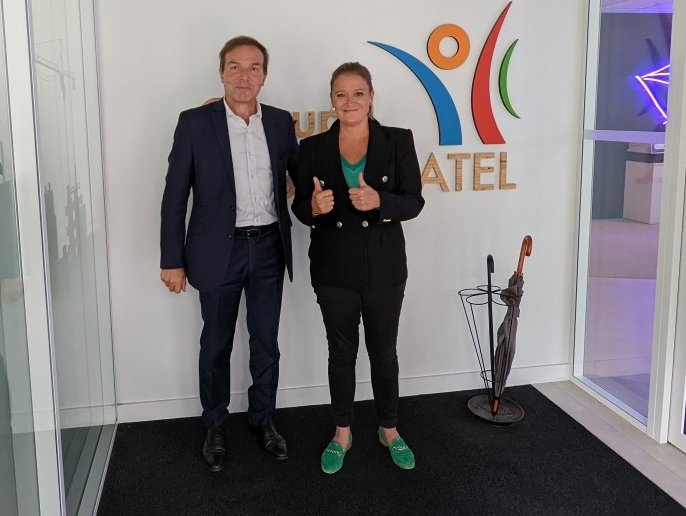 Hier, Olivier de La Chesvasnerie, ex président de <a href="/RsoEntreprendre/">Réseau Entreprendre</a> et membre de Réseau Entreprendre Atlantique, a reçu Olivia Gregoire, porte-parole du Gouvernement, dans son entreprise Sygmatel. L’occasion de témoigner de l’engagement <a href="/RsoEntreprendre/">Réseau Entreprendre</a> pour la créations d'emplois