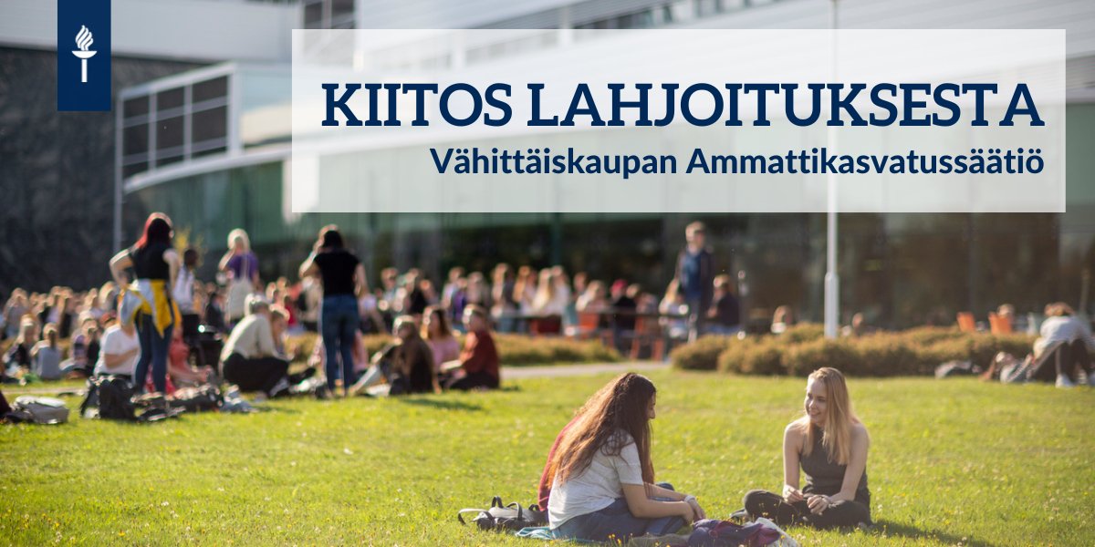 uniofjyvaskyla's tweet photo. K-kauppiasliiton yhteydessä toimiva Vähittäiskaupan Ammattikasvatussäätiö lahjoittaa 100 000 € Jyväskylän yliopiston kauppatieteelliselle koulutusalalle. Kiitokset tuesta @kkauppias! 💐
#JYUnique
https://t.co/Pw0bYvkaPQ https://t.co/GWYWN5tRs2