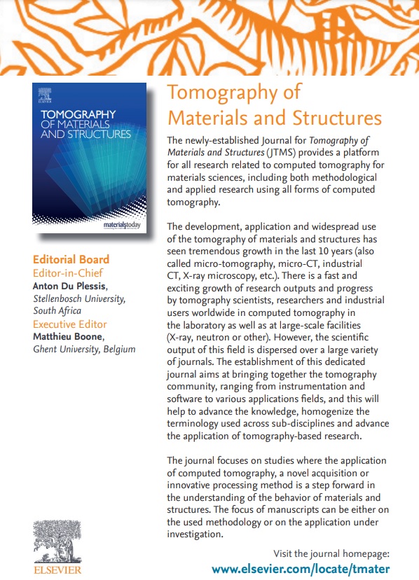 Tomography of Materials & Structures tweet media