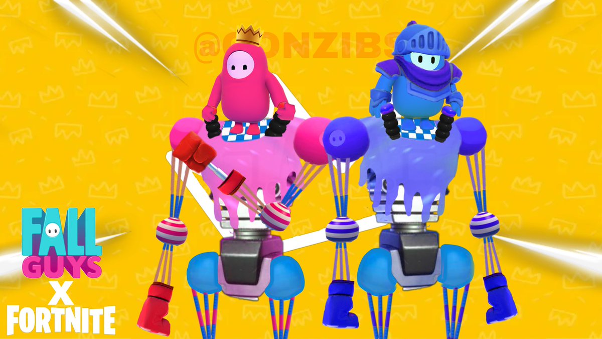 Conzibs's tweet photo. What @FortniteGame should’ve done! FORTNITE X @FallGuysGame! [This is an excuse for my monthly skin lol, and don’t take the emote serious] 💀 (In the reply’s) #FortniteXFallGuys #FallGuys #Fortniteconcept #Fallguysconcept https://t.co/G9Y7rLAH5n