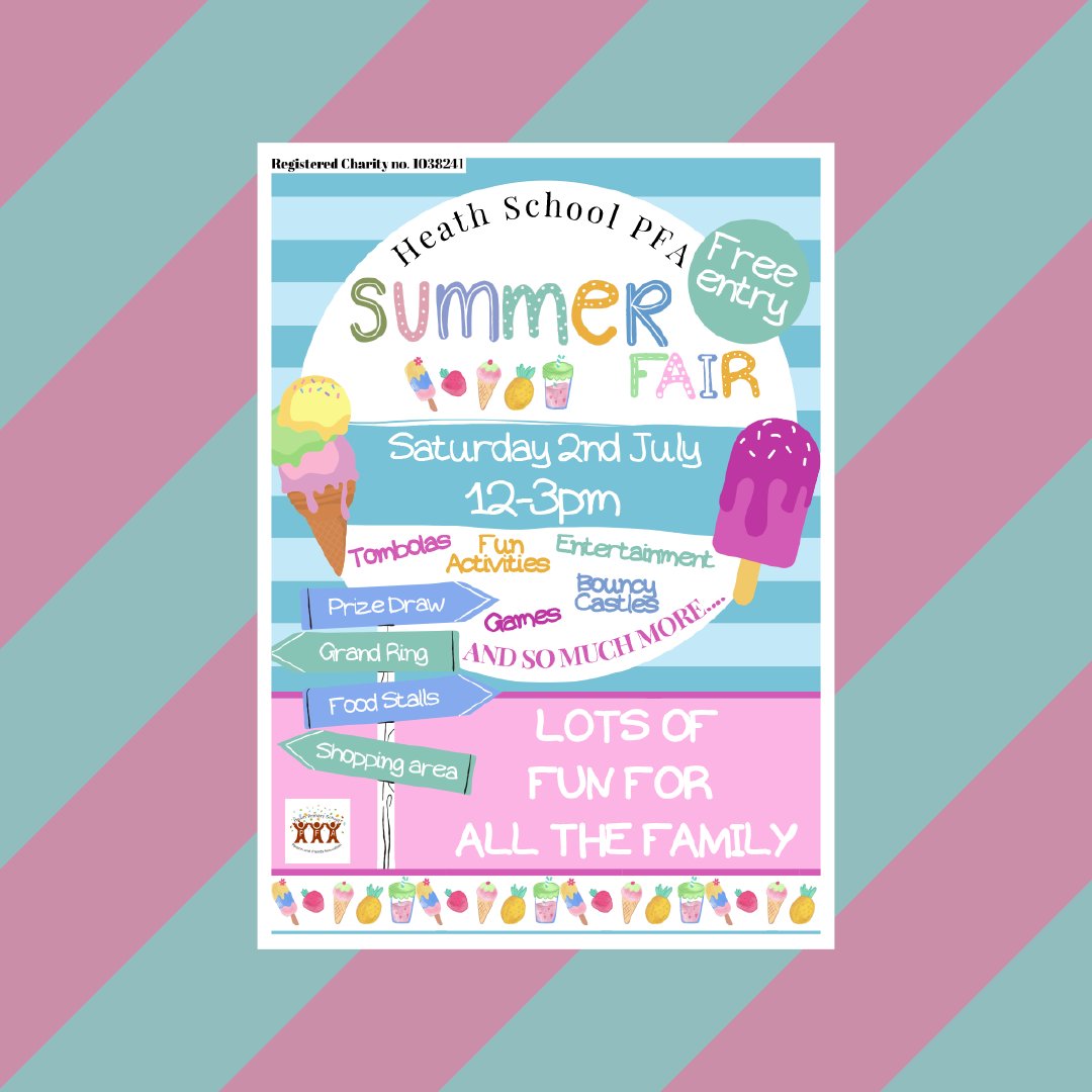 Ruthleighwrites's tweet photo. 📕 Meet the #Author! 📕 Ruth is at the Heath School Summer Fair in Kesgrave on Saturday the 2nd of July from 12 noon until 3pm. Bell Lane IP5 1JG "Lots of fun for all the family"

https://t.co/Mn2ArbQifF

#suffolk #ruthleigh #TheDiaryofIsabellaMSmugge #thetrialsofisabellamsmugge https://t.co/vOUMvLdkKA