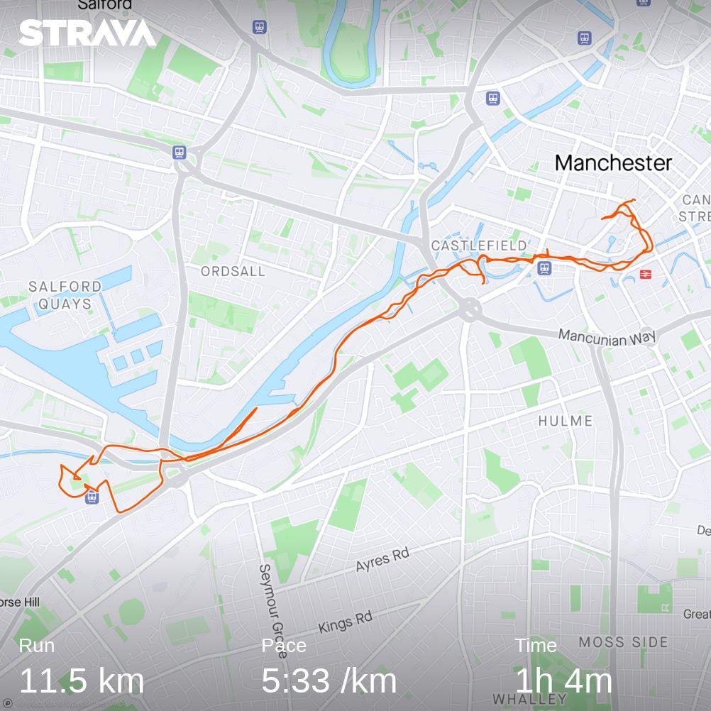 petehud's tweet photo. and that’s all folks… #runCIH #Housing2022 is over for another year! Yesterday we ran to @ManCity and today @ManUtd ! Thanks to @WillRPerry and @dulwich83 for all the chats and laughs… https://t.co/QwU5buXbDZ