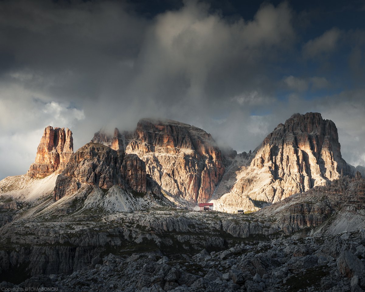 Sunset in Dolomite Mountains. I have two open spots for the photo tour from September 14-20, if you're interested tomabonciu.com #landscapephotography #dolomiti