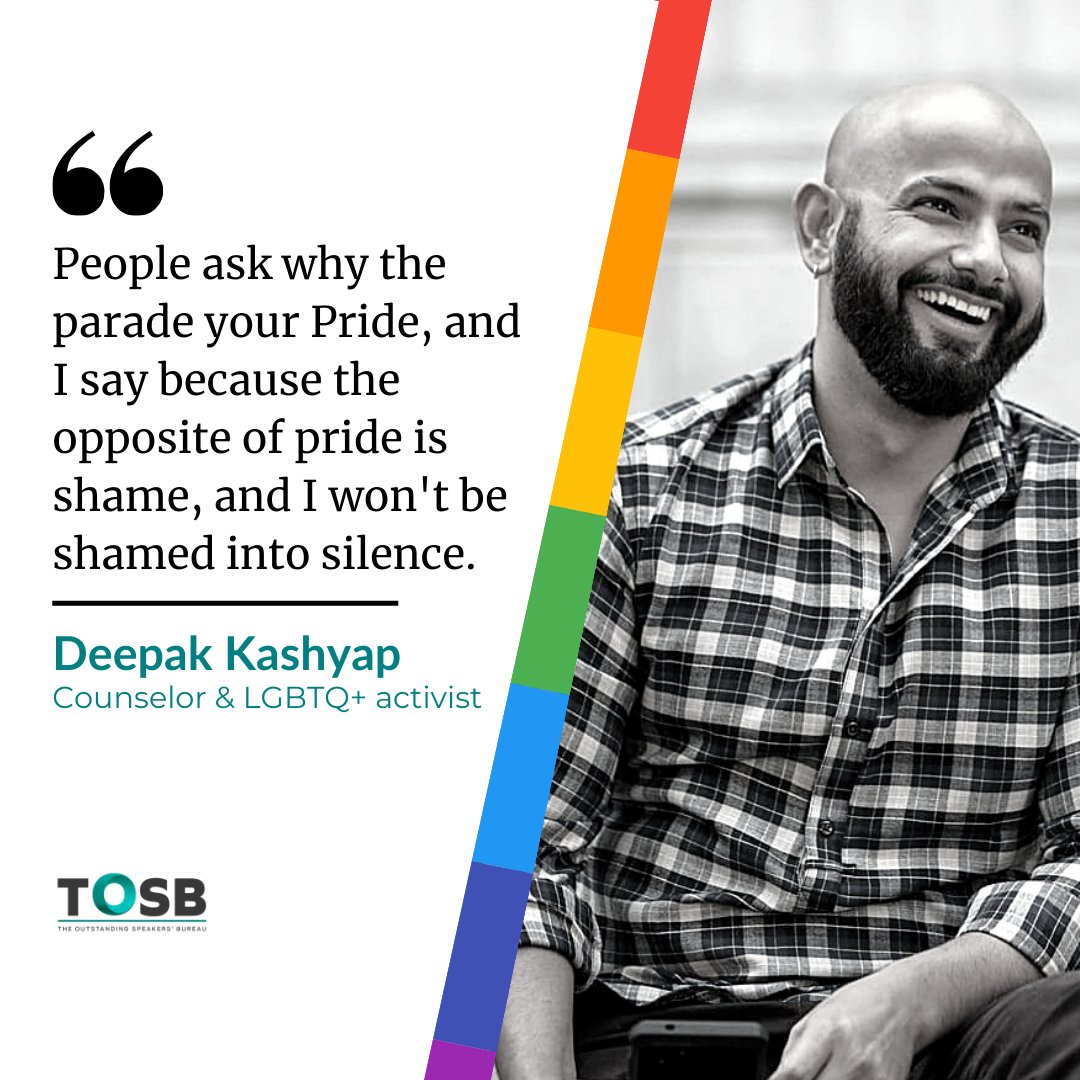 Counseling therapist <a href="/DeepakKashyap86/">Deepak Kashyap</a>'s expertise lies in developing programs for organisational mental health initiatives, anti-oppression frameworks, #DiversityandInclusion training and #LGBTQ2S+ leadership &amp; rights activism.
Engage with him here:bit.ly/3OzIgbY