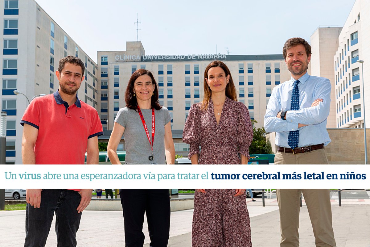 📣Buenas noticias en la lucha contra el cáncer: un virus abre una 𝐞𝐬𝐩𝐞𝐫𝐚𝐧𝐳𝐚𝐝𝐨𝐫𝐚 𝐯𝐢́𝐚 para el 𝐭𝐮𝐦𝐨𝐫 𝐜𝐞𝐫𝐞𝐛𝐫𝐚𝐥 𝐩𝐞𝐝𝐢𝐚́𝐭𝐫𝐢𝐜𝐨 𝐦𝐚́𝐬 𝐥𝐞𝐭𝐚𝐥 que existe
cun.es/actualidad/not… 
Hemos abierto una vía de tratamiento por primera vez en el mundo