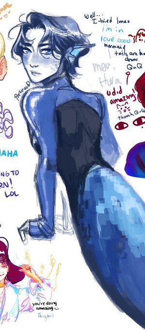 My doodles from today's Aggie with tinys. 