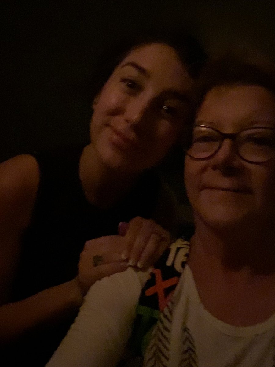 This is how much I love my daughter.  Posting this picture with no makeup.  Lol She looks gorgeous as always but I’m looking at the love not the wrinkles on my face.  Lol I lucked into being the replacement for a massage with her today (my sweet Paddy couldn’t make it). xo