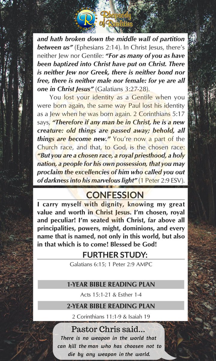 MorganRoyle's tweet photo. You lost your identity as a Gentile when you were born again, the same way Paul lost his identity as a Jew when he was born again. 2 Corinthians 5:17 says, “Therefore if any man be in Christ, he is a new creature: old things are passed  away;  behold, all things are become new.” https://t.co/CgsSdtCJ08