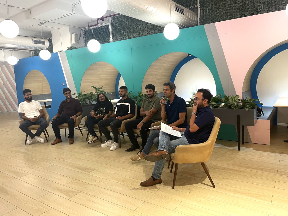 NexusVP's tweet photo. Insightful session with multiple interesting perspectives! Our #BuildForCreators huddle in Gurgaon was well-received by everyone.
Thank you for joining the discussion @tech_burner @join2manish @ananyasinghal @iamvipulagrawal @Shaurya120
@rchowdhri @pratikpoddar @Stellaris_VP https://t.co/FPqnBPgGVJ