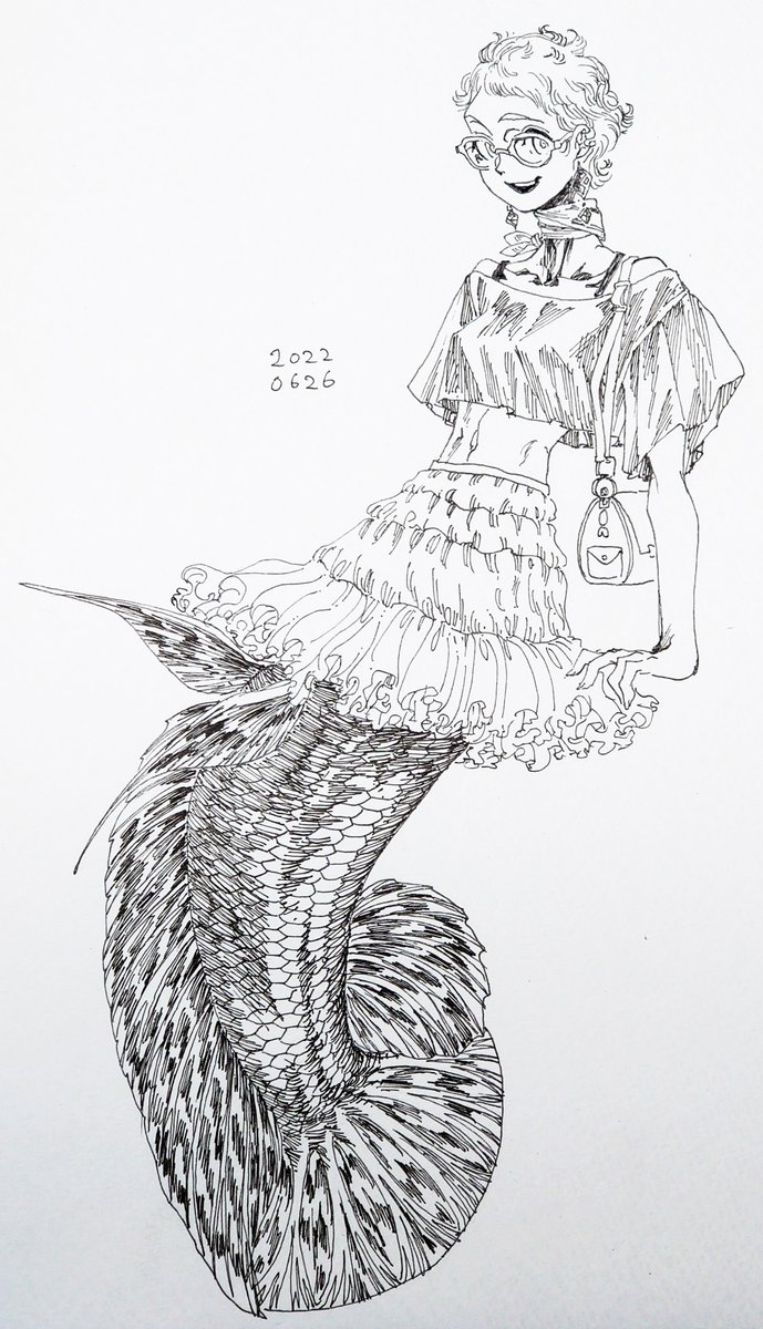 色塗らなかったな…… #今月描いた絵を晒そう 