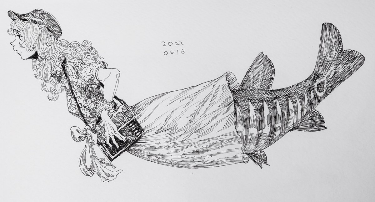 色塗らなかったな…… #今月描いた絵を晒そう 