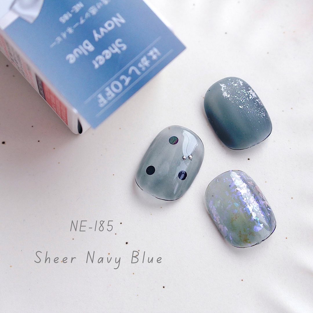 asari_nail's tweet photo. 色別バージョン🎨
ドット��ザインがシンプルに
２度塗り(ネイビーは３度塗り)したものです🐠 https://t.co/obfGiFaVu8