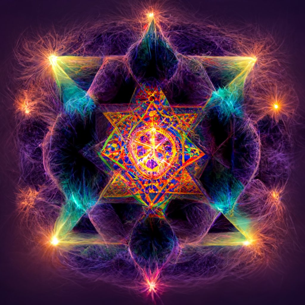 joeythemonste's tweet photo. Yantras fractals with a cosmic color scheme #midjourney #psychedelic #yantras #DigitalArtist @KaliYuga_ai @theCenturion_ai @takyon236 https://t.co/8Eoxor0o77