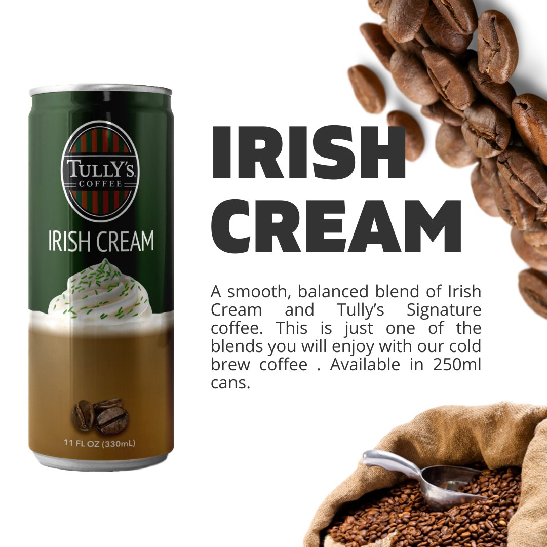 Your favorite Irish Cream Cold Brew by Tully's coffee is your go to drink to help you through your day. Get yours now!

Order yours thru <a href="/aniexpress/">ANI EXPRESS TRANSPORT INC</a>: aniexpress.1ani.com.ph

#TullysCoffeePH #TullysCoffeePhilippines