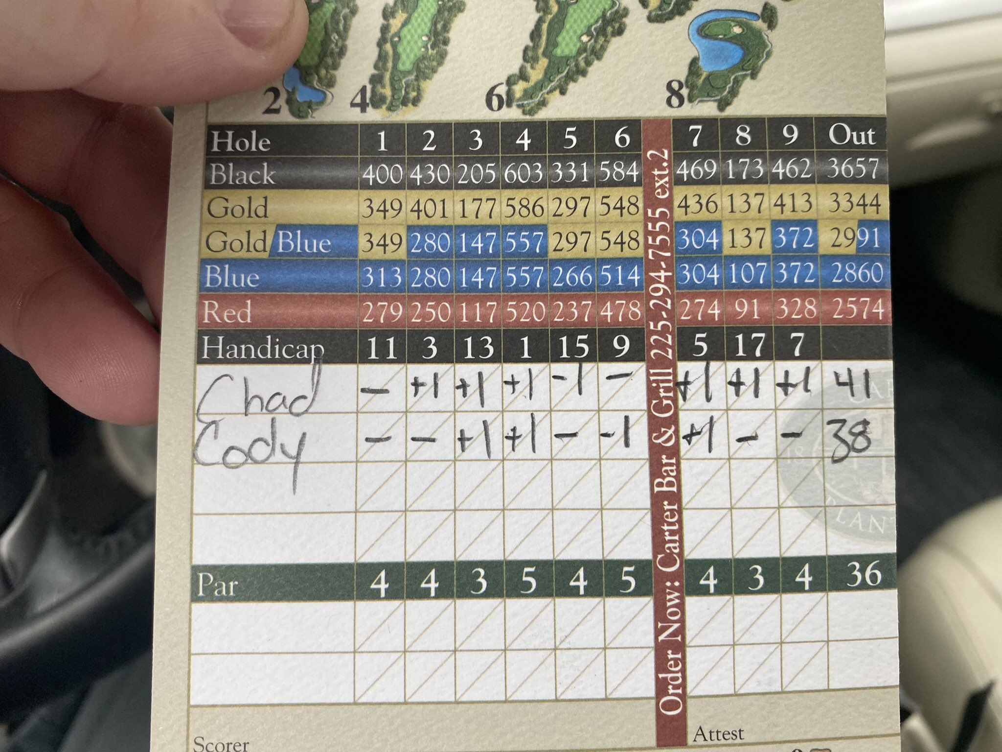 Cody Beef Franke at a golf tournament with fans