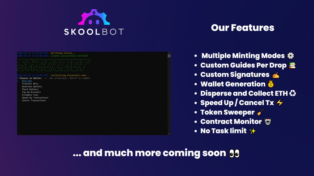Our newest members are already profiting using SkoolBot! 

Discord link  + FREE weekly keys dropping soon 👀

Follow + turn on notifications so you don't miss it🔔

You will get FULL access to our server and tools for an entire week 👇