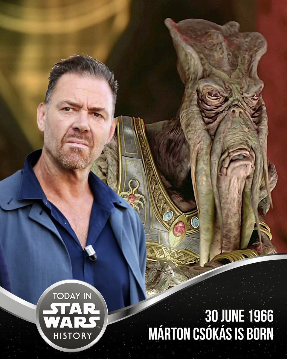 30 June 1966 #TodayinStarWarsHistory “If they find out what we’re planning to build, we’re doomed.” #PoggleTheLesser #MartonCsokas