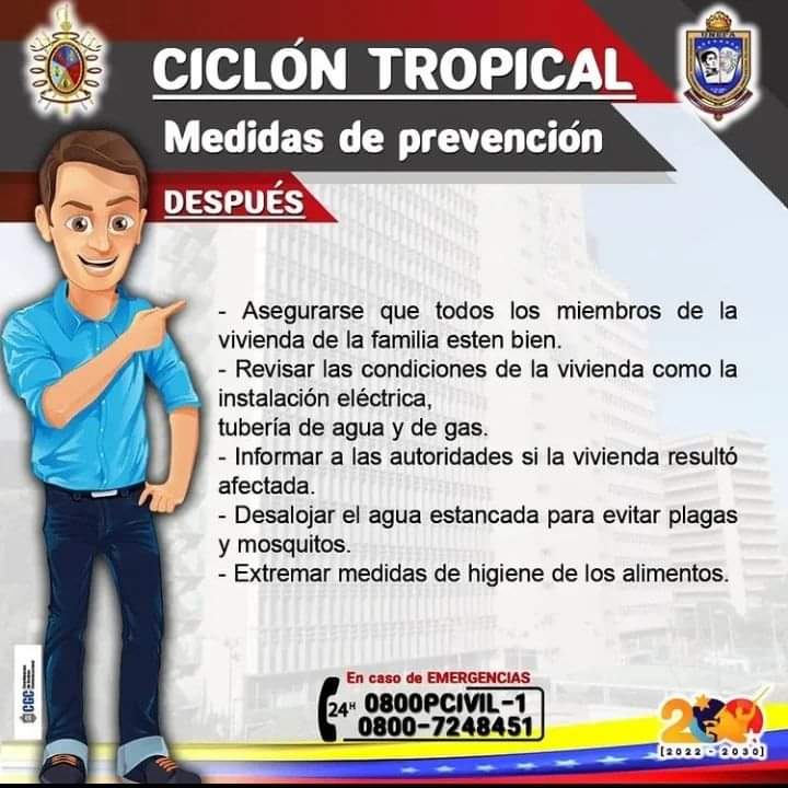 VasypcUnefa's tweet photo. 📌 #Vasypcteinforma
Ante este fenómeno Tropical que estamos atrasando te dejamos algunos consejos importantes que en caso de emergencia pueden ayudarte .
Antes
Durante
Y después del Ciclón Tropical.
¡Conserva la calma y actúa de manera sabía!
#VasyPcestamoscontigo https://t.co/iLEBxNQP8d