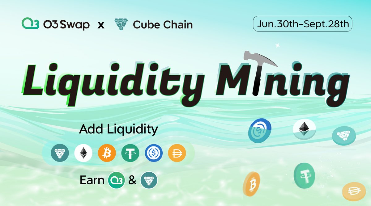 O3 Labs (@o3_labs) on Twitter photo Dual Pools + Swap Drop
We're so pumped that Interchange just launched on <a href="/Cube0x/">Cube Network</a> network that we've opened a dual-yield farm on Cube. Ready to get $O3 & $CUBE? Crossover to Cube via Interchange today for an #Airdrop from this up and coming EVM Chain! Dual Pools + Swap Drop
We're so pumped that Interchange just launched on <a href="/Cube0x/">Cube Network</a> network that we've opened a dual-yield farm on Cube. Ready to get $O3 & $CUBE? Crossover to Cube via Interchange today for an #Airdrop from this up and coming EVM Chain!