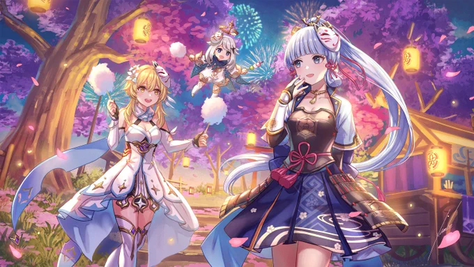 原神のイラスト、いろいろなペアを描きました✨✨

Ver.2.8情報番組、万葉復刻・夏衣装水着に期待...🍁
#2022年自分が選ぶ今年上半期の4枚 #原神 #Genshinlmpact 