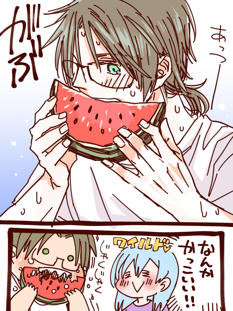 おいしい季節に!🍉(ロッサリ) #魔女ツノ 