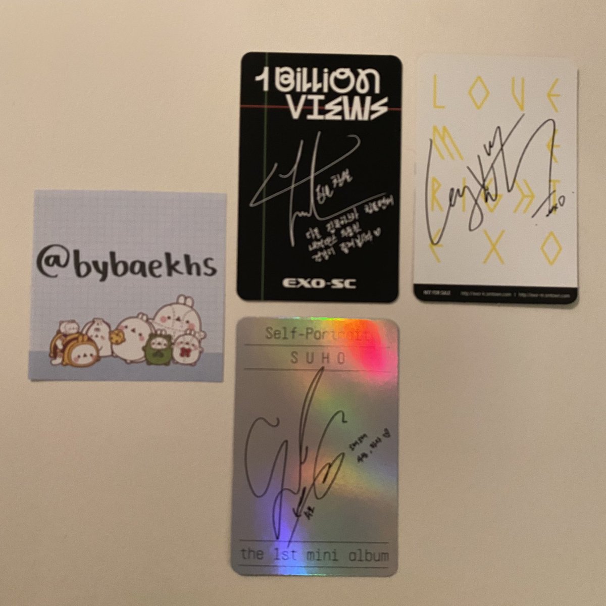bybaekhs's tweet photo. 🌸PLS MESSAGE ME IF INTERESTED🌸

[US only] wtt/wts

availability:
✅✅
✅

have: 
misc exo pcs

want:
pcy 1bv >>> slide 3
others >>> sehun wl
OR 
nfs | 7
7

thank u so much friends!

#exo #wttexo #kpop #wttkpop #wttsehun #layzhang #suho #wttsuho #wttchanyeol #wttlay #wts #wtsexo https://t.co/Y43yyJtFTV