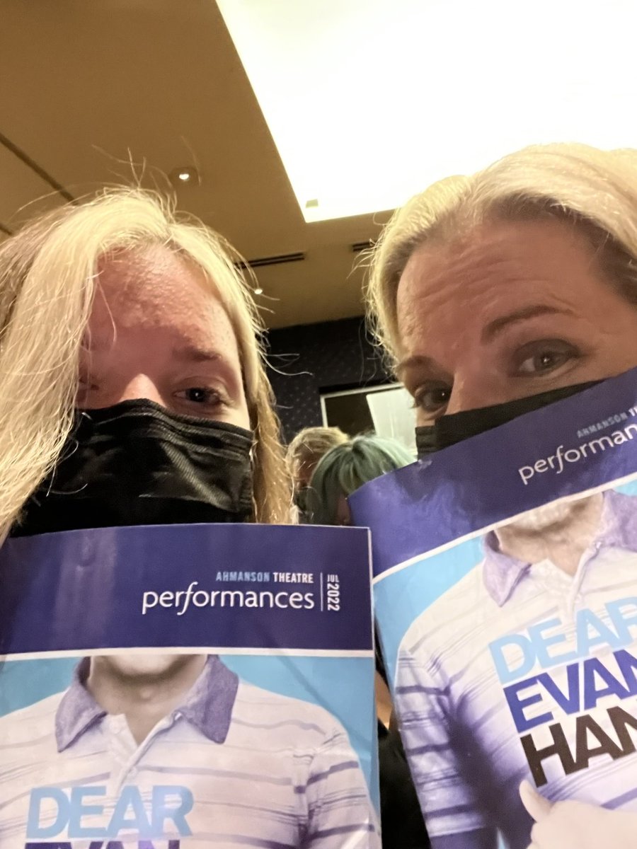 Stopping to take in the view of Dear Evan Hansen