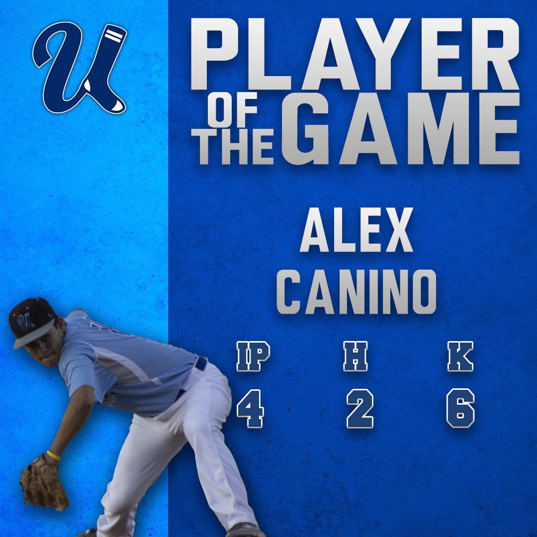 Ubluesox's tweet photo. Alex Canino was the star of show ⭐️ He threw 4 innings and got 6 K’s! https://t.co/eWYSaGzfO4