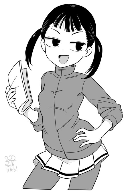 #今月描いた絵を晒す
ツインテジャージちゃんばっかり描いてた 