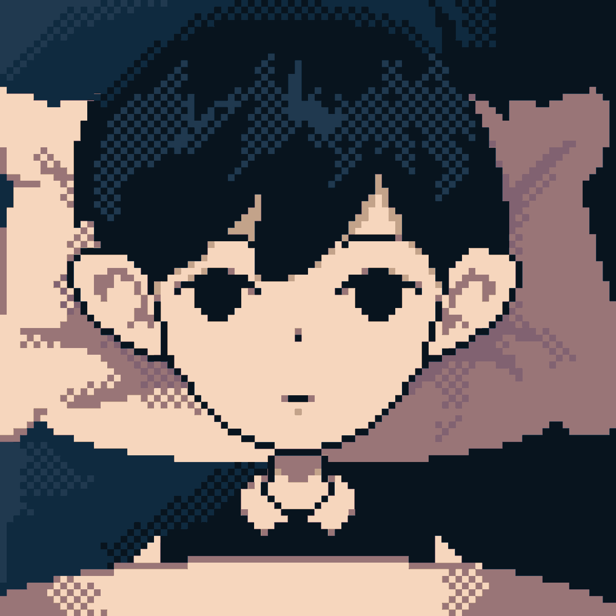 Mishoomoon's tweet photo. 2 Artwork today, lol Omori got me inspired :D
trying to learn dithering technique, and using #nyx8 palette. 

#OMORI  #omorisunny  #omori #OMORIFANART https://t.co/JcjMfu2jg9