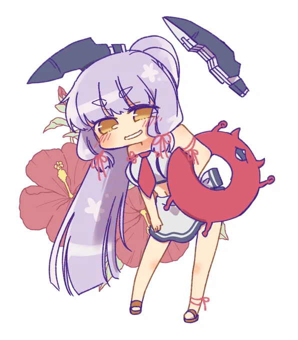 #梅雨明けなので水着絵を張る 