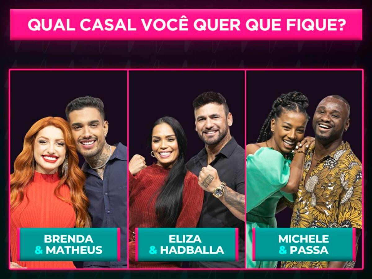 TVObservatorio's tweet photo. Power Couple: Brenda e Matheus enfrenta sexta DR e última herança é escolhida pelo público
CONFIRA: https://t.co/SJC6gND0yC
#AdryanaEAlbert #BrendaEMatheus #DRPowerCouple #ElizaEHadballa #KarolEMussunzinho #LuEHadad #MicheleEPassa #PowerCouple https://t.co/V3y7uvjCaH
