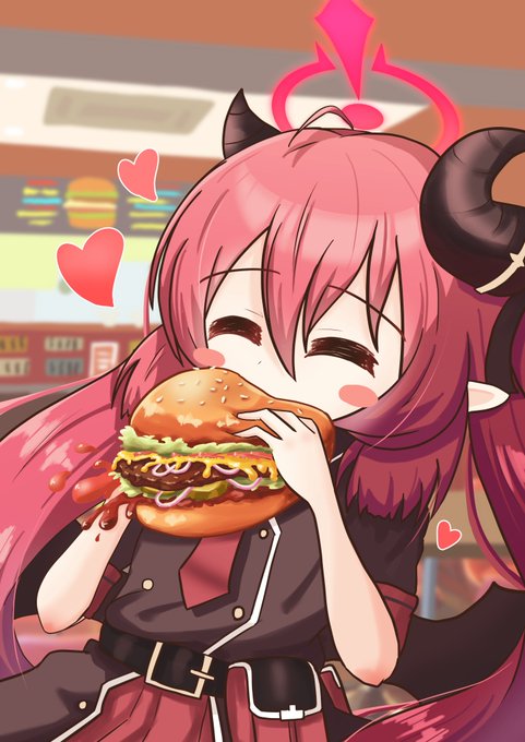 Skebリクエストからインターネットに騙されずちゃんと美味しいものを食べられたジュンコを描かせていただきました!YOKATTANE……#ブルーアーカイブ#赤司ジュンコ 