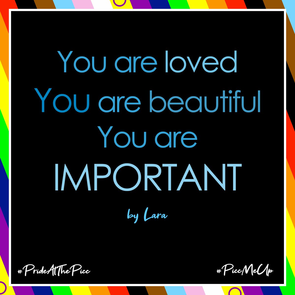 TeamPiccadilly's tweet photo. Lara's #PiccMeUp #PrideAtThePicc #ShareTheLove https://t.co/P1Kyh3UV25
