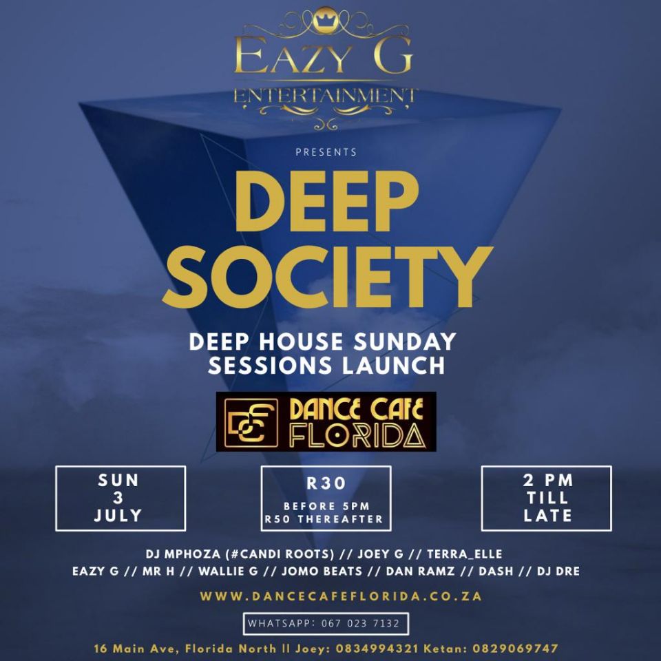 Where dem DEEP HOUSE cats at?Check flyer and join us for the hottest DeepHouse Sunday SESSIONS launching this July, every Sunday featuring Underground to Mainstream artists/djs 
Good Music will be served!!!
Fvck what you heard..it's what you hearing
#deepsociety
