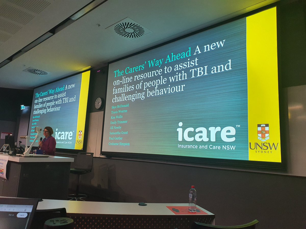 THINKFULLY_'s tweet photo. The carer's way ahead is an illustrated web resource which focusses on helping families of people with challenging behaviours after severe #BrainInjury. Presented by @SkyeMcDonald4. Funded by @icareNSW.

#braininjuryconference22 https://t.co/zBGCn3X1oP