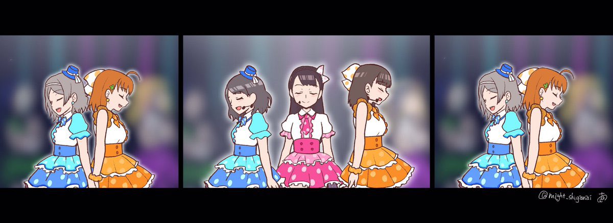 #Aqours7周年 おめでとうございます!
こんなにたくさんライブ通ったのもレポ絵を描いたのもAqoursが初めて。
さらなる躍進を楽しみにしています。 