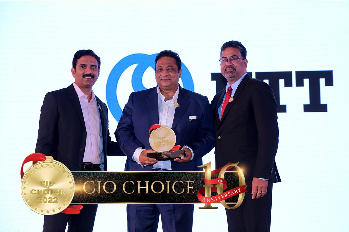 NTTDATA_APAC's tweet photo. We were recognized as the best Hyperscale Data Center at the #CIOChoice Awards 2022 gala night. This recognition further validates our commitment towards the growing aspirations of #DigitalIndia
@CoreMedia, @MathurAnoop, Vimal Kaw.
#NTTGlobalDataCenters #Recognition #Colocation https://t.co/8aJw4rsVSJ