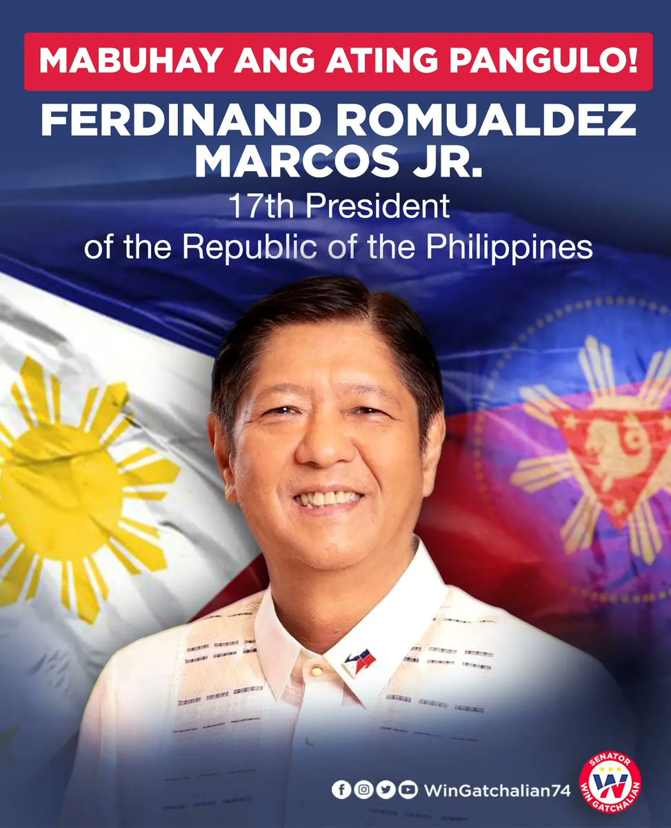 Congratulations, President <a href="/bongbongmarcos/">Bongbong Marcos</a>! #PBBM