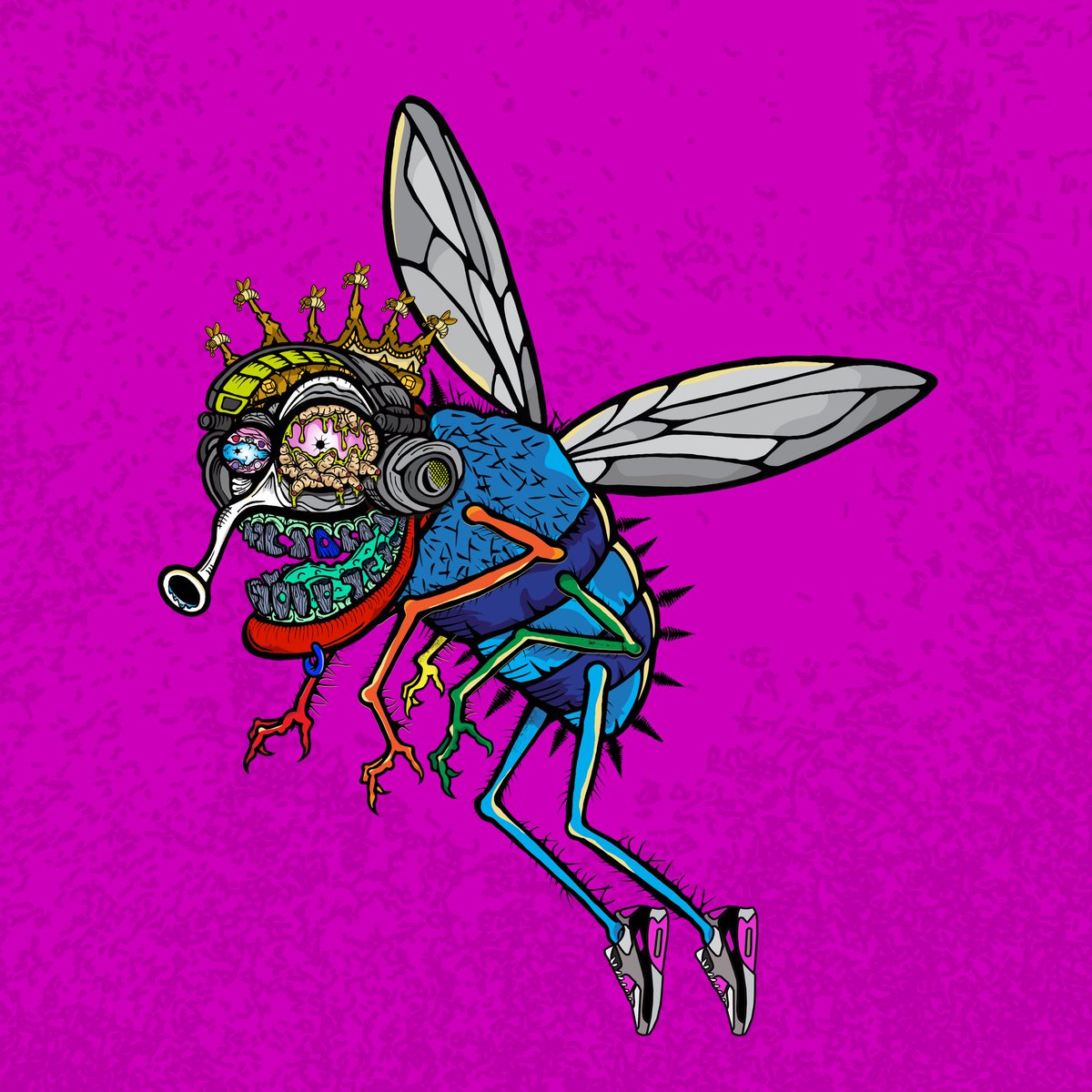 funky_flies's tweet photo. Funky Flies had a busy day. Two Live AMAs, Spaces, Flingo, Floor Sweeping, IRL Branding and Products!! Join the swarm! #zzz #flyonfly #funkyflies 🔥🪰 https://t.co/JkBsdde9k7