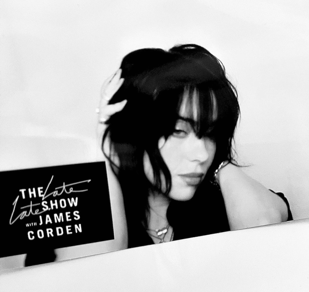 billiesource's tweet photo. Billie photographed for the @latelateshow https://t.co/M0TqoQDx2t