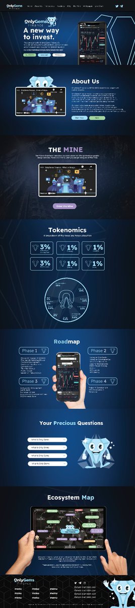 OnlyGemsFinance's tweet photo. Small Teaser of Website V2 💎🙌.

#BNB #BSC #Teaser #Facelift https://t.co/VMcSZKqhJd