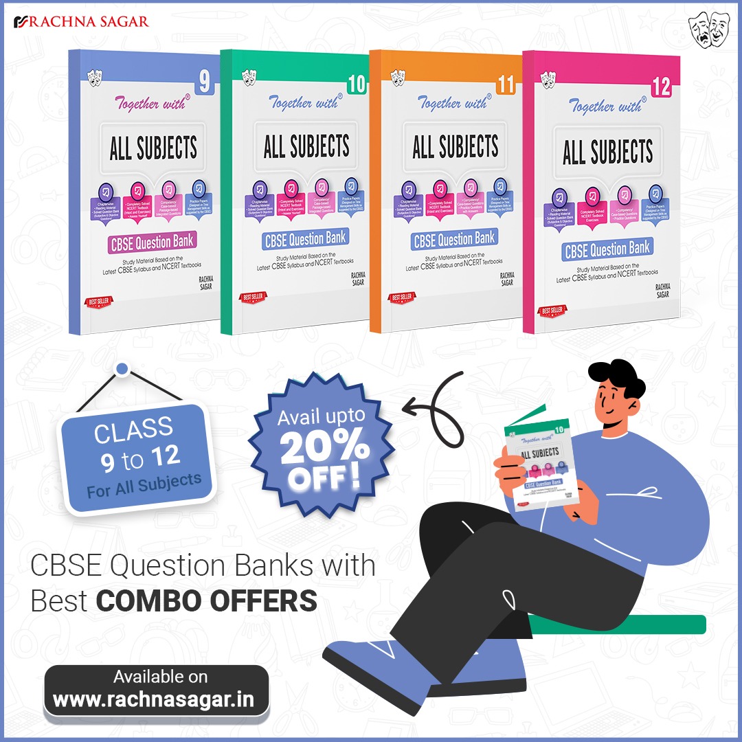 rachnasagargrp's tweet photo. E.O.S.S - “End Of Study Stress” #ComboOffer !!!
‘Together with’ #CBSE Question Banks for Grades 9 to 12.
Sneek- a-Peak to the insights on https://t.co/DTG5ueU94l
➡️ Avail best #offers on https://t.co/UuHxVpk3AZ, Amazon, Flipkart
#NewBooks #Learning #CBSEQuestionBank
#RSPL https://t.co/JHtsoz0qIM