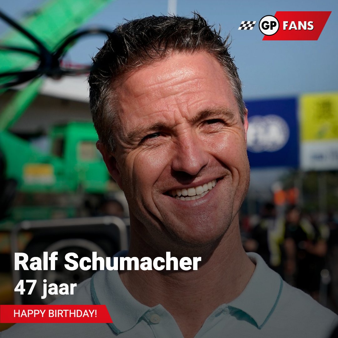 Ralf Schumacher viert vandaag zijn 47ste verjaardag. Happy birthday Ralf!   